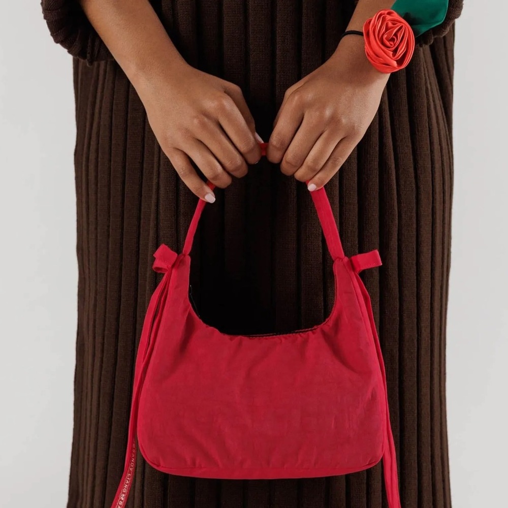 Sandy Liang x Baggu red bow shoulder bag ♥️